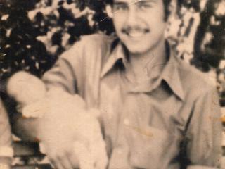 Carlos Salcedo y su hijo
