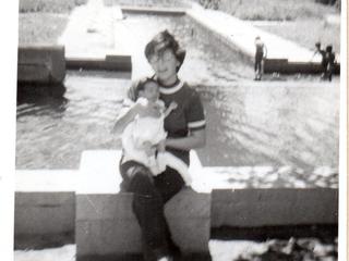 María Soledad Henríquez con su hijo