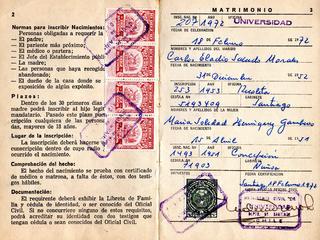 Certificado de inscripción de matrimonio Salcedo Henríquez